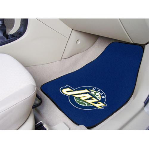 Utah Jazz NBA 2-Piece Printed Carpet Car Mats (18x27)