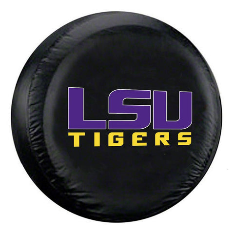 LSU Tigers NCAA Spare Tire Cover (Standard) (Black)