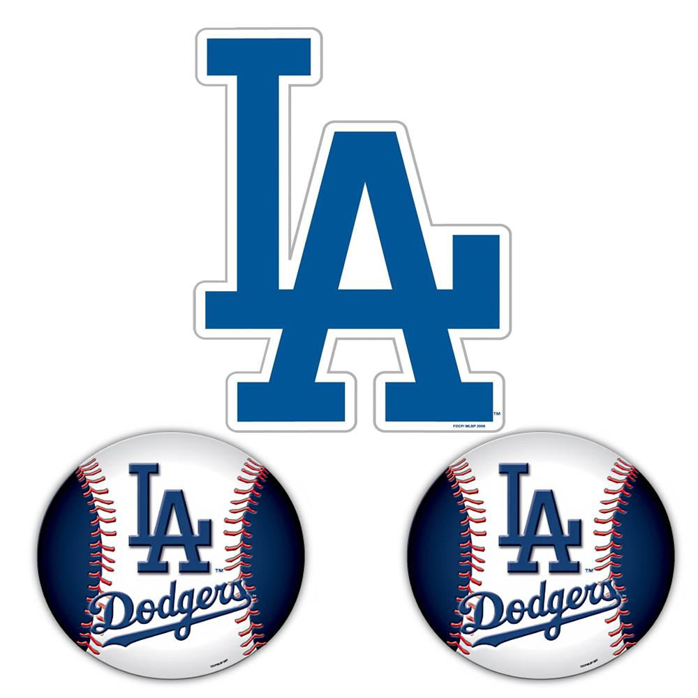 Los Angeles Dodgers MLB Ultimate Car Magnet Kit (3Pc Set)