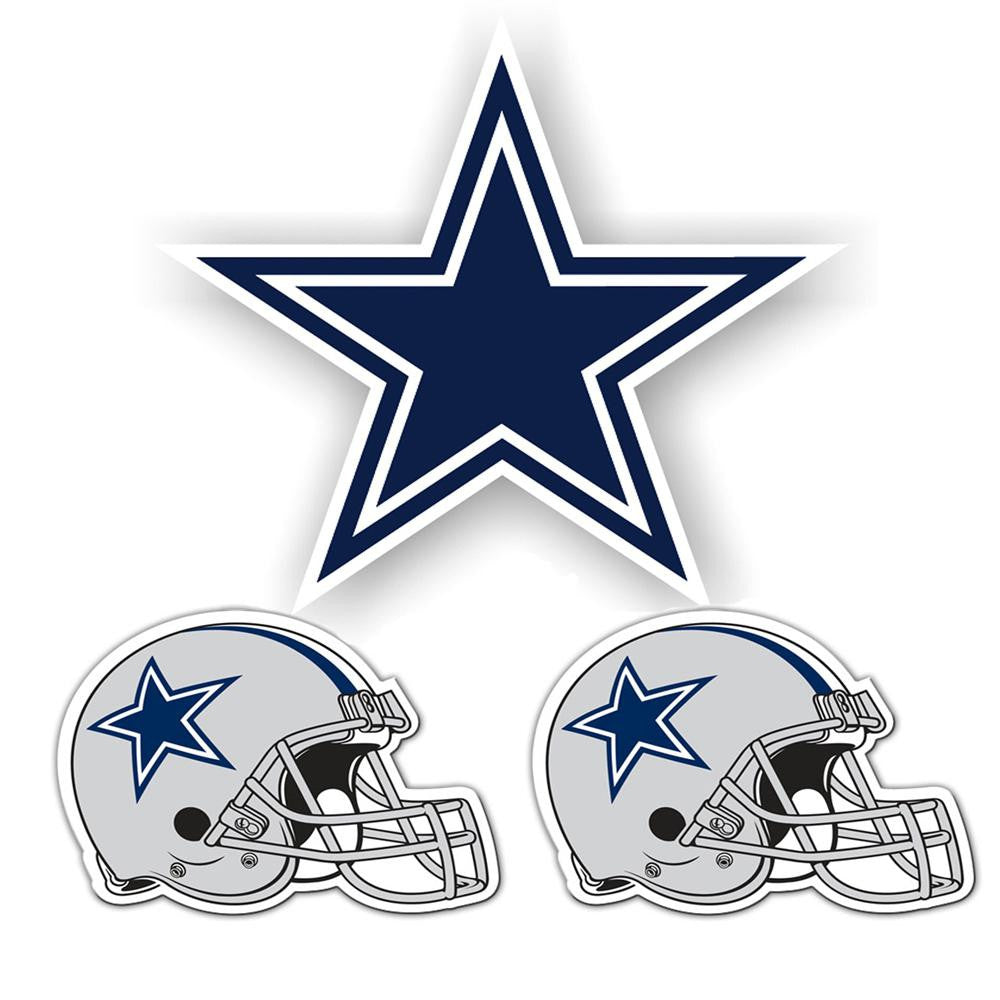 Dallas Cowboys NFL Ultimate Car Magnet Kit (3Pc Set)