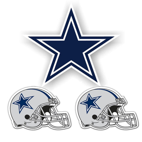 Dallas Cowboys NFL Ultimate Car Magnet Kit (3Pc Set)