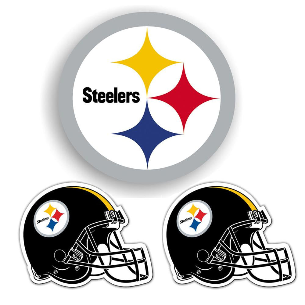 Pittsburgh Steelers NFL Ultimate Car Magnet Kit (3Pc Set)