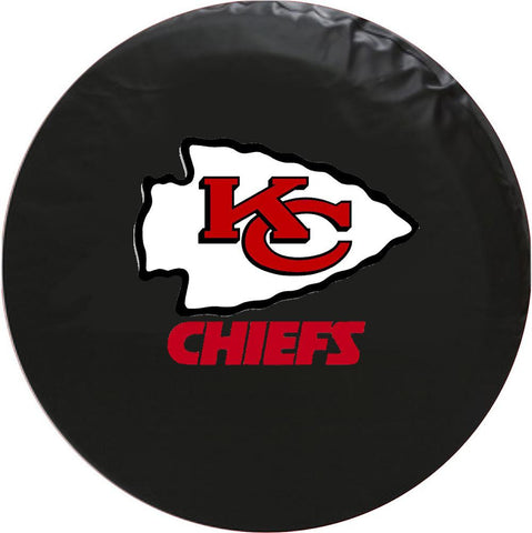 Kansas City Chiefs NFL Spare Tire Cover (Large) (Black)