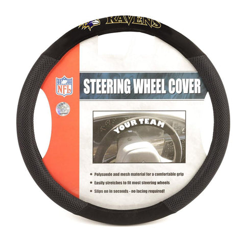 Baltimore Ravens NFL Mesh Steering Wheel Cover