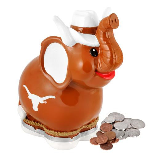 Texas Longhorns NCAA Thematic Elephant Coin Bank