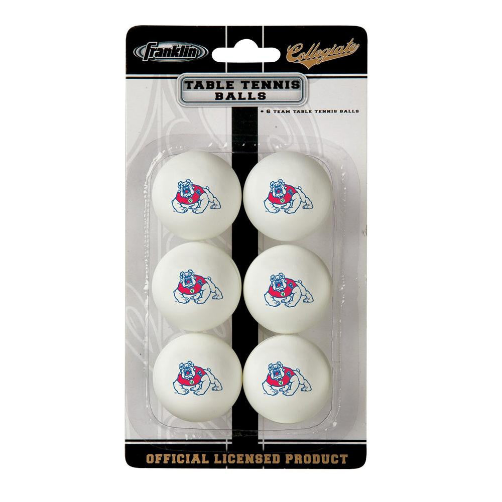 Fresno State Bulldogs NCAA Table Tennis Balls (6pc)