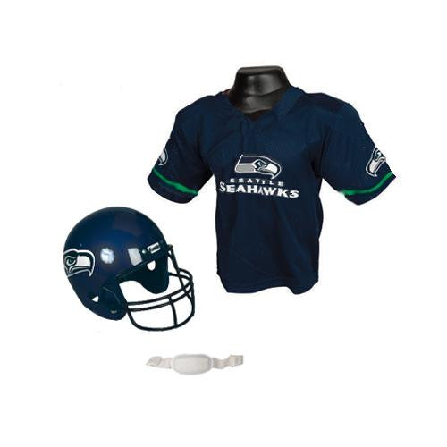 Seattle Seahawks Youth NFL Helmet and Jersey Set