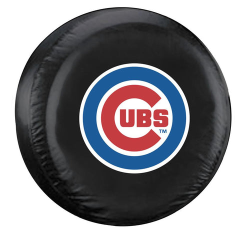 Chicago Cubs MLB Spare Tire Cover (Standard) (Black)