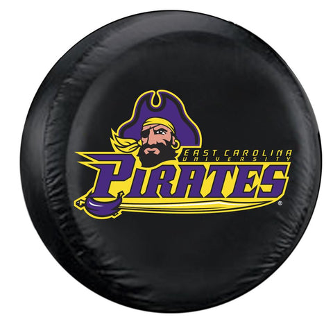 East Carolina Pirates NCAA Spare Tire Cover (Standard) (Black)