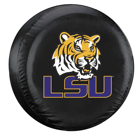 Louisiana State Fightin Tigers NCAA Spare Tire Cover (Standard) (Black)