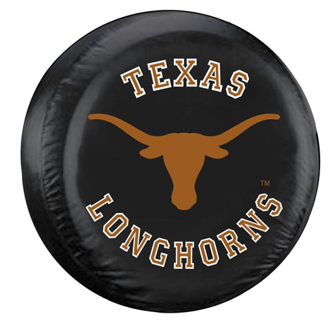 Texas Longhorns NCAA Spare Tire Cover (Standard) (Black)