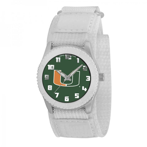 Miami Hurricanes NCAA Kids Rookie Series Watch (White)