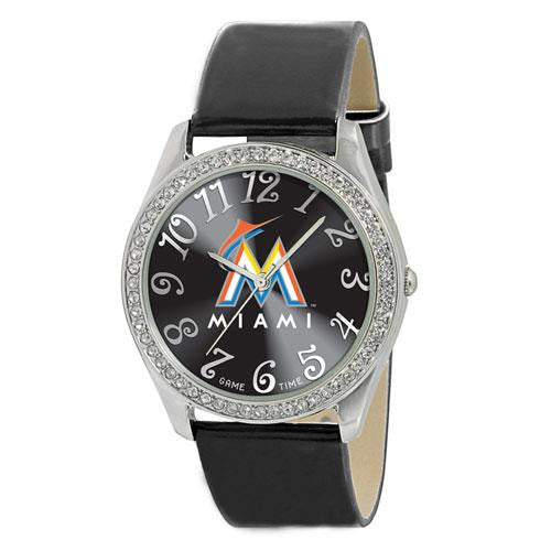 Miami Marlins MLB Ladies Glitz Series Watch