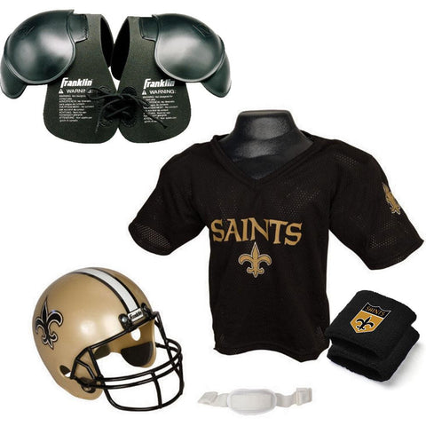 New Orleans Saints Youth NFL Ultimate Helmet and Helmet and Jersey Set