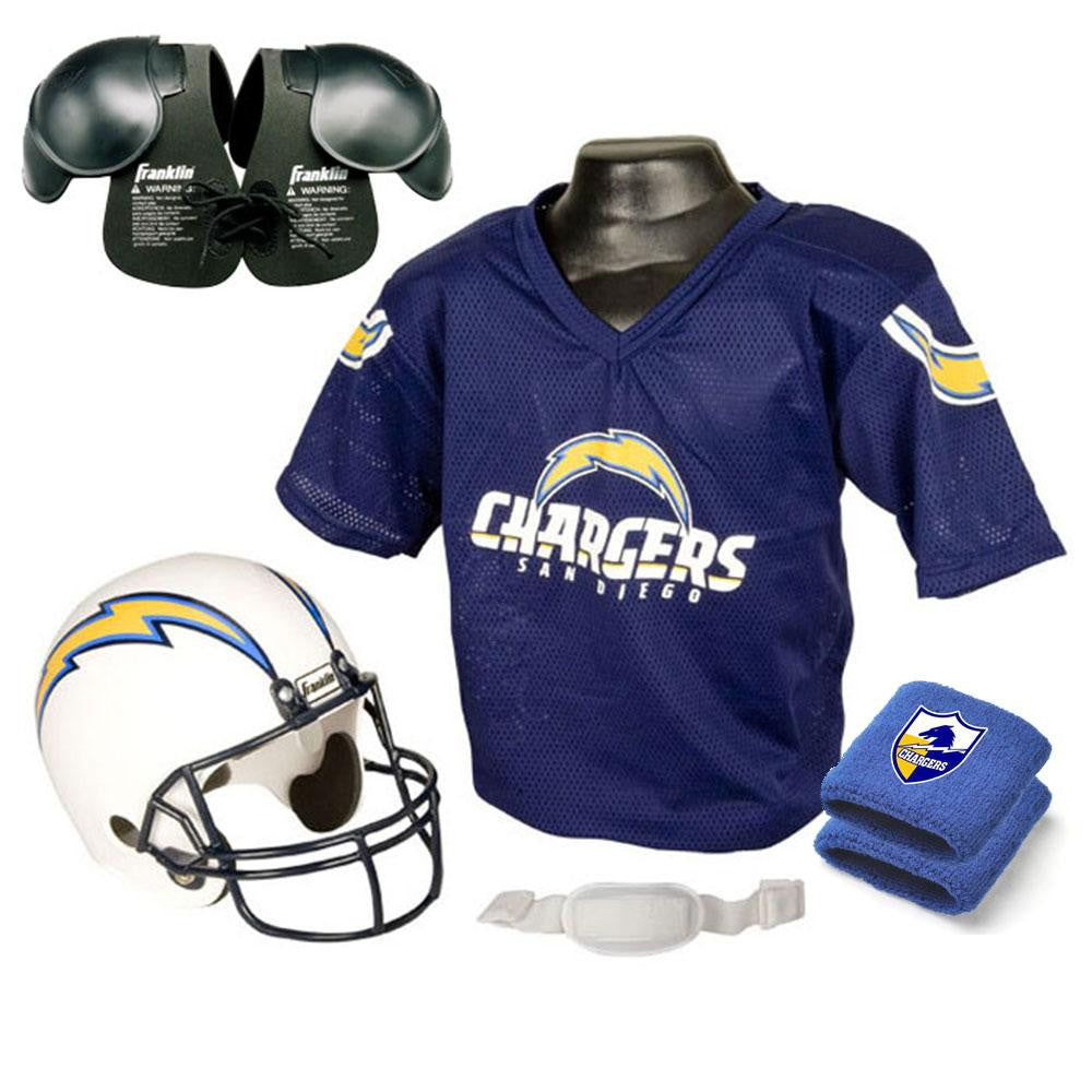 San Diego Chargers Youth NFL Ultimate Helmet and Helmet and Jersey Set