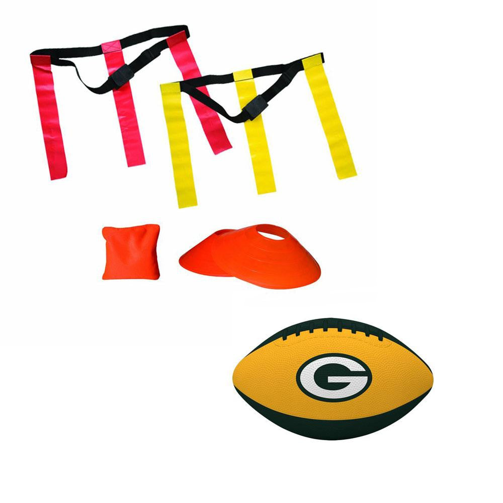 Green Bay Packers NFL Youth 10 Player Flag Football Set