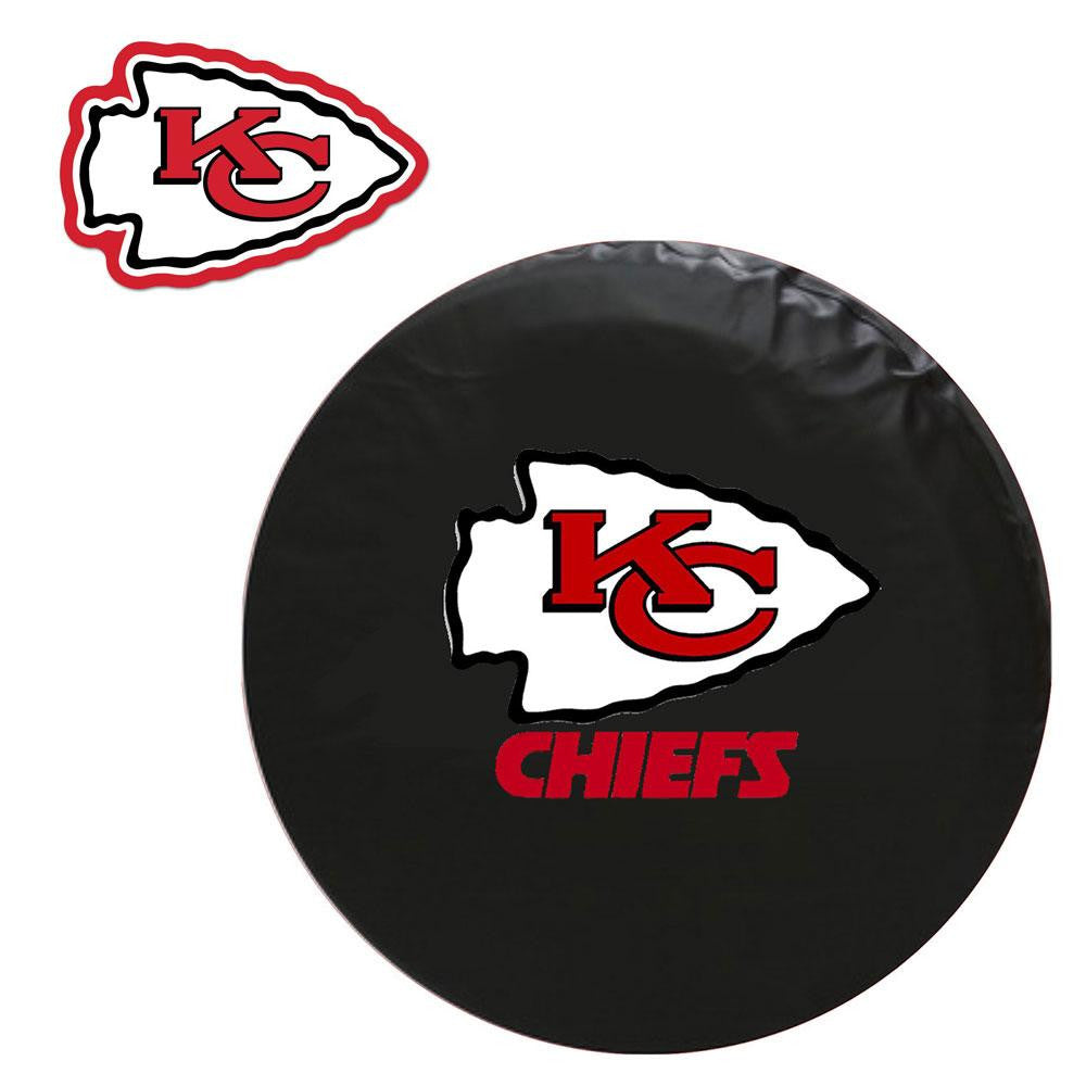 Kansas City Chiefs NFL Spare Tire Cover and Grille Logo Set (Large)