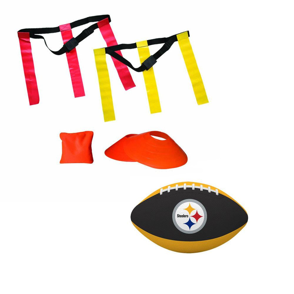 Pittsburgh Steelers NFL Youth 10 Player Flag Football Set