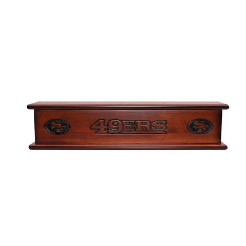 San Francisco 49ers NFL 20in Aspen Wood Memorabilia Shelve