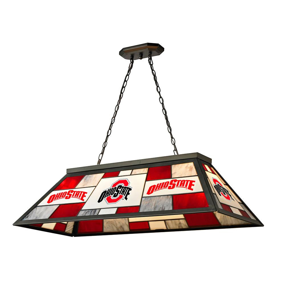 Ohio State Buckeyes NCAA 40 Inch Tiffany Billiards Lamp