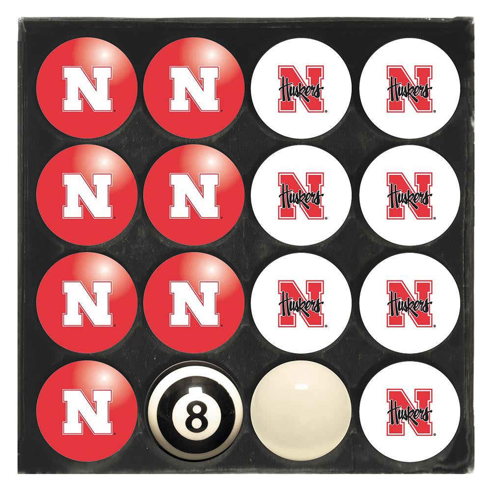 Nebraska Cornhuskers NCAA 8-Ball Billiard Set