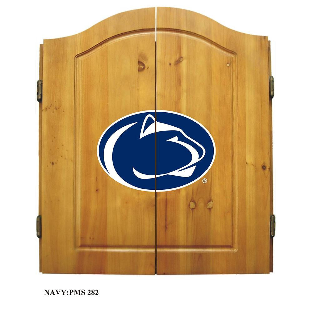 Penn State Nittany Lions NCAA Dart Board w-Cabinet