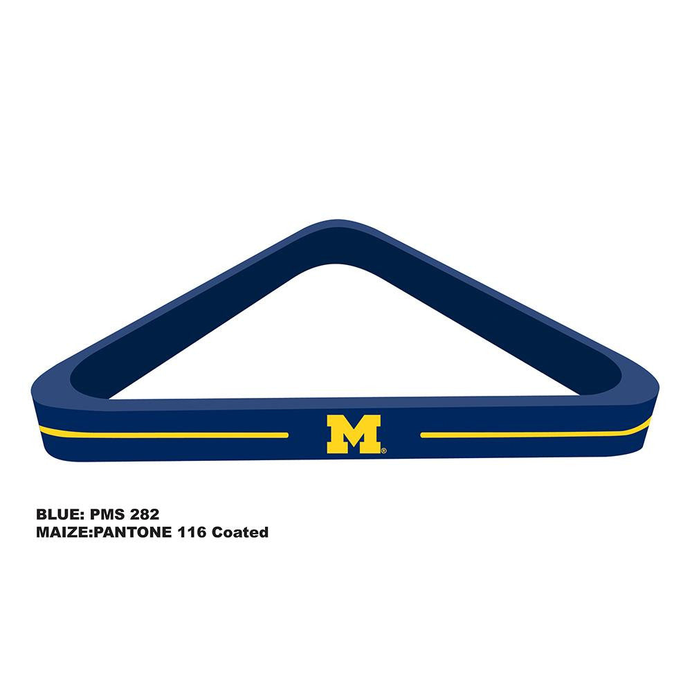 Michigan Wolverines NCAA Billiard Ball Triangle Rack