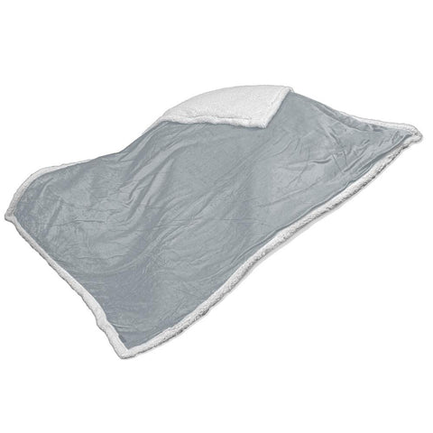 Soft Plush Sherpa Throw Blanket (50in x 60in) (Gray)
