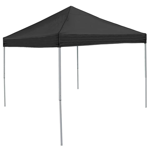 Black 9' x 9' Economy 2 Logo Pop-Up Canopy Tailgate Tent