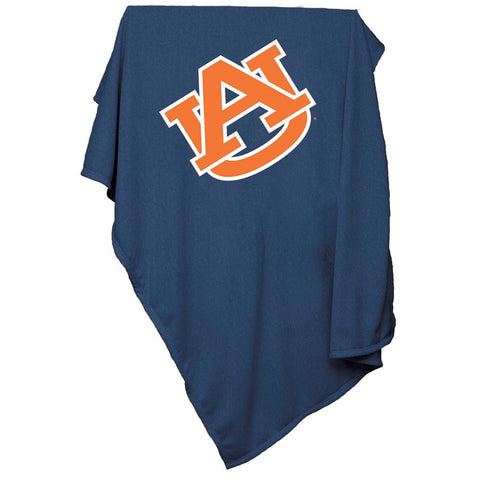 Auburn Tigers NCAA Sweatshirt Blanket Throw (Blue)