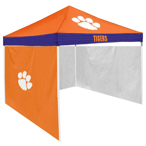 Clemson Tigers NCAA 9' x 9' Economy 2 Logo Pop-Up Canopy Tailgate Tent With Side Wall