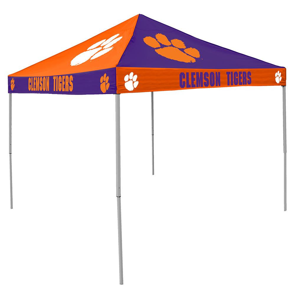 Clemson Tigers NCAA 9' x 9' Checkerboard Color Pop-Up Tailgate Canopy Tent