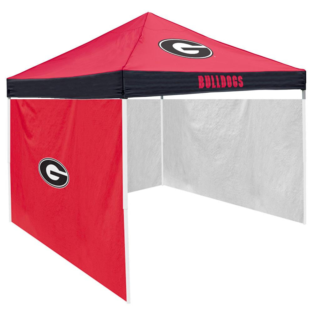 Georgia Bulldogs NCAA 9' x 9' Economy 2 Logo Pop-Up Canopy Tailgate Tent With Side Wall