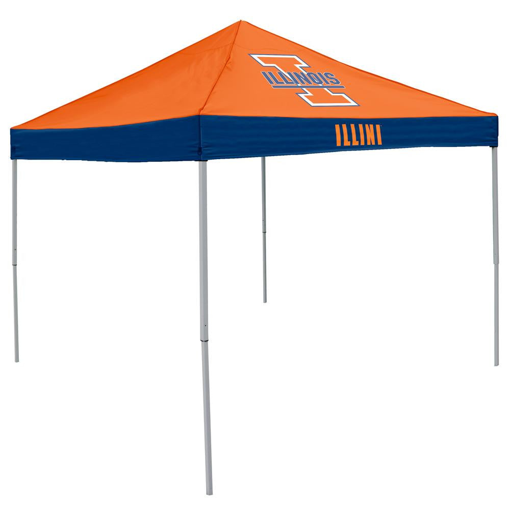 Illinois Fighting Illini NCAA 9' x 9' Economy 2 Logo Pop-Up Canopy Tailgate Tent