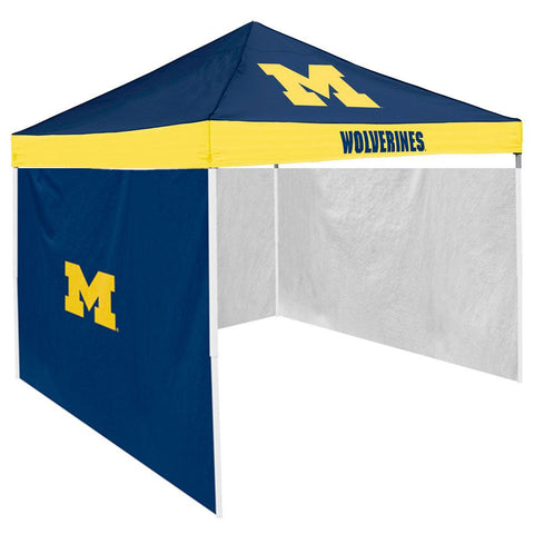 Michigan Wolverines NCAA 9' x 9' Economy 2 Logo Pop-Up Canopy Tailgate Tent With Side Wall