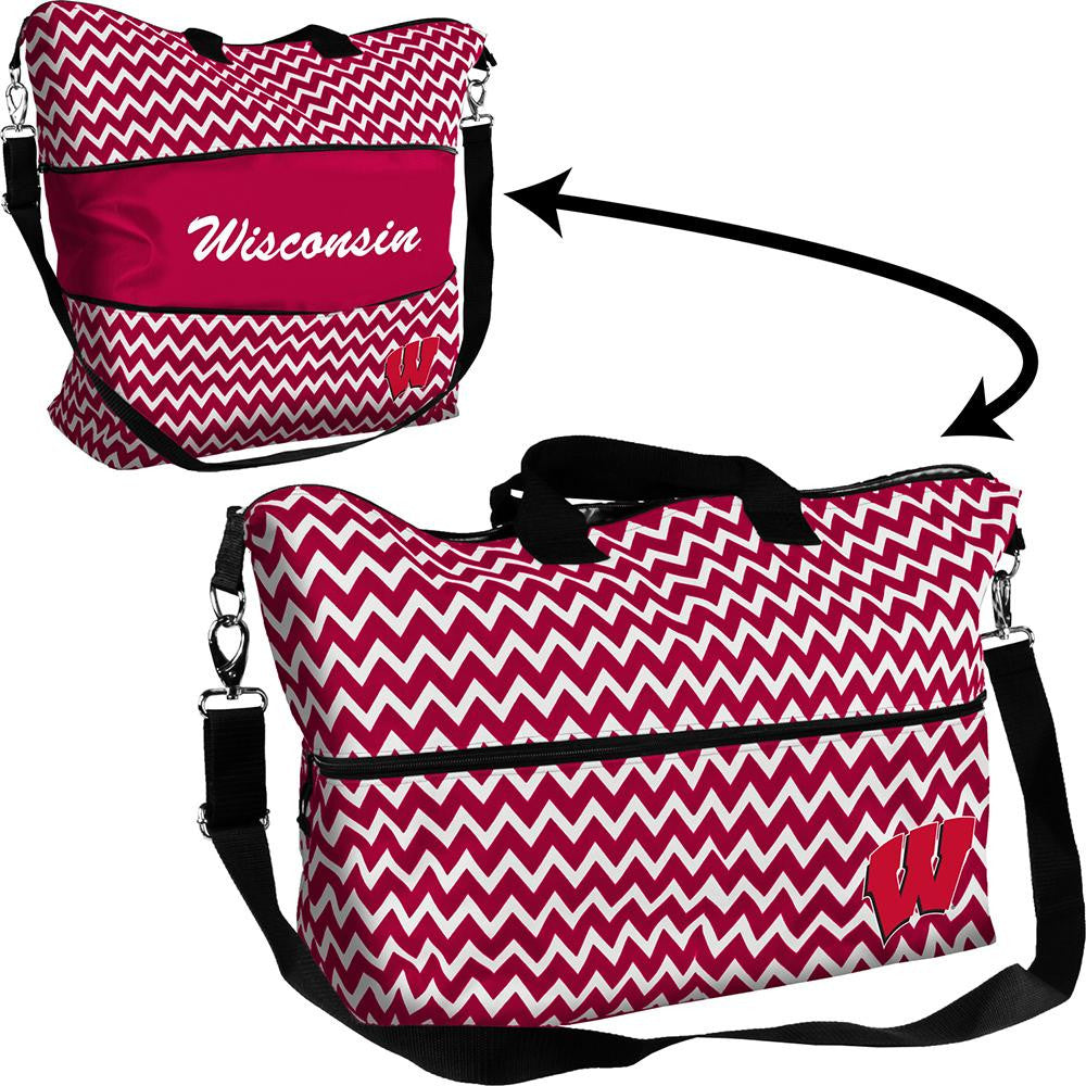 Wisconsin Badgers NCAA Expandable Tote Bag