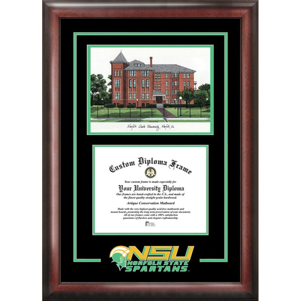 Norfolk State Spirit Graduate Frame with Campus Image