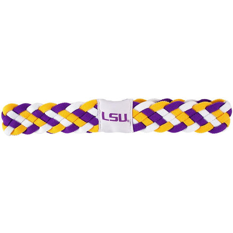 LSU Tigers NCAA Braided Head Band 6 Braid