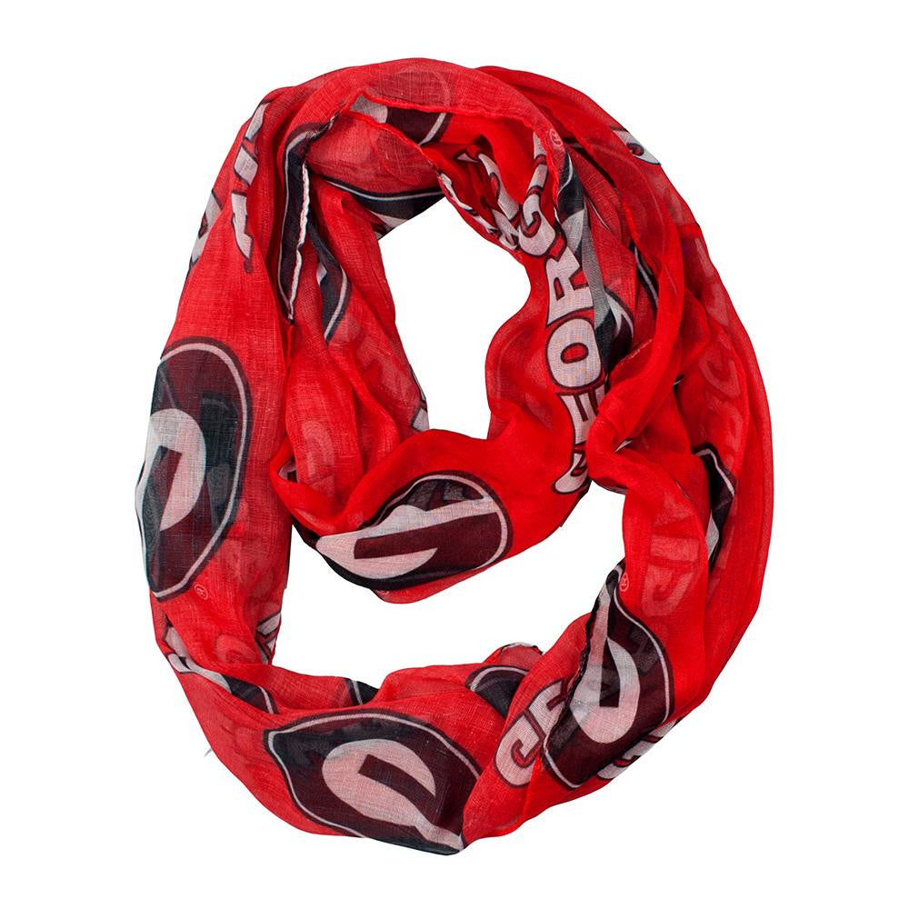 Georgia Bulldogs NCAA Sheer Infinity Scarf