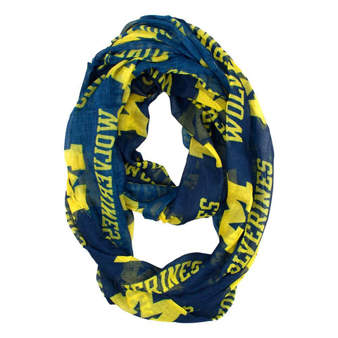 Michigan Wolverines NCAA Sheer Infinity Scarf