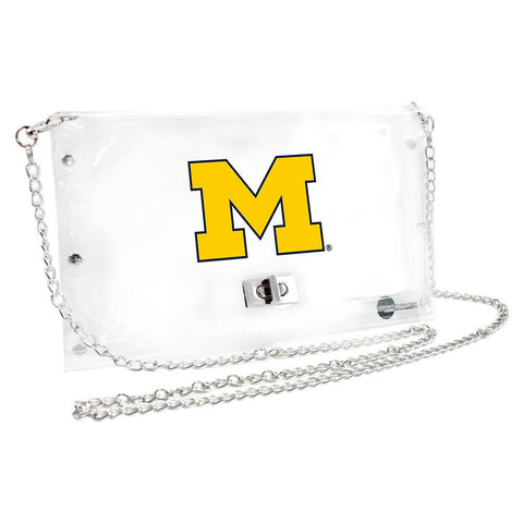 Michigan Wolverines NCAA Clear Envelope Purse