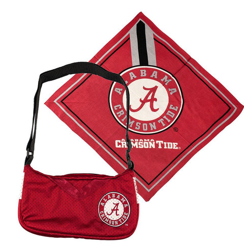 Alabama Crimson Tide NCAA Fandana and Jersey Purse Set