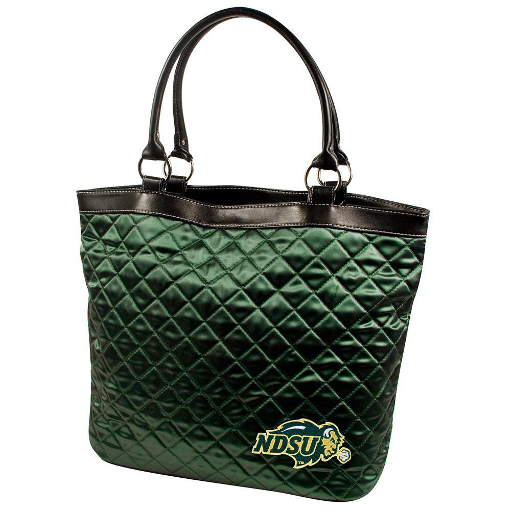 North Dakota State Bison NCAA Quilted Tote (Dark Green)