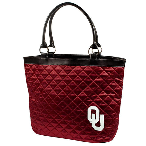 Oklahoma Sooners NCAA Quilted Tote (Dark Red)