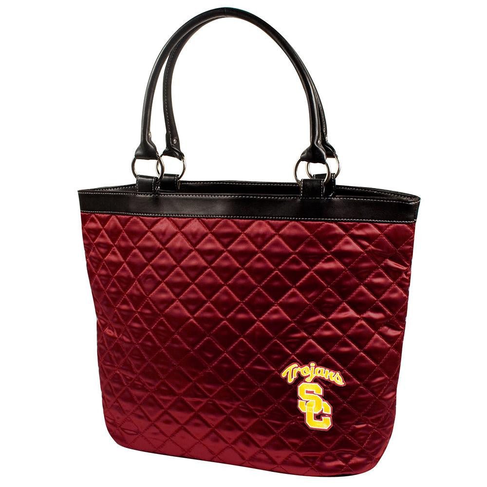 USC Trojans NCAA Quilted Tote (Dark Red)