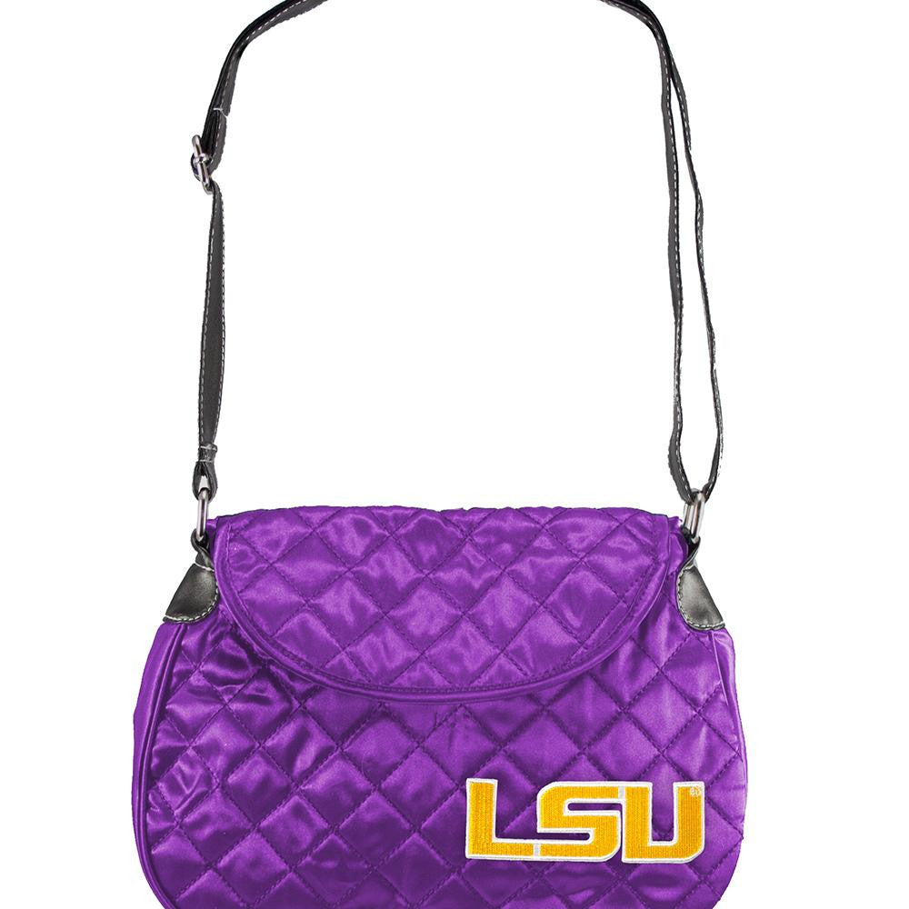 LSU Tigers NCAA Quilted Saddlebag (Purple)