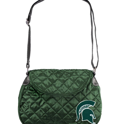 Michigan State Spartans NCAA Quilted Saddlebag (Green)