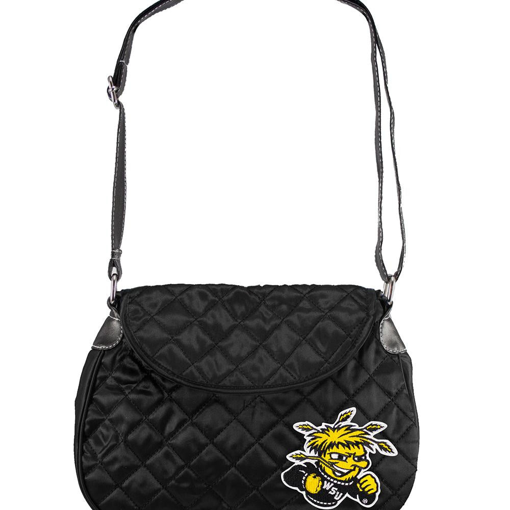 Wichita State Shockers NCAA Quilted Saddlebag (Black)