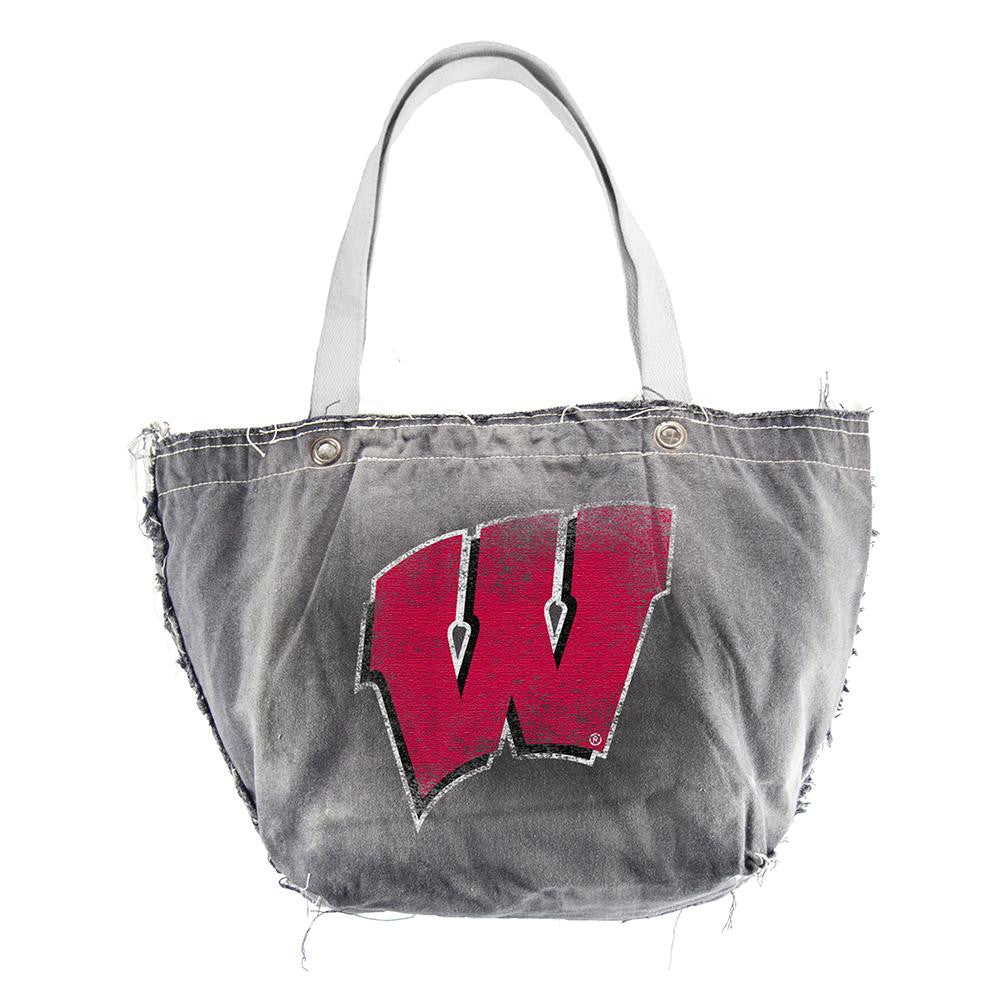 Wisconsin Badgers NCAA Vintage Denim Tote