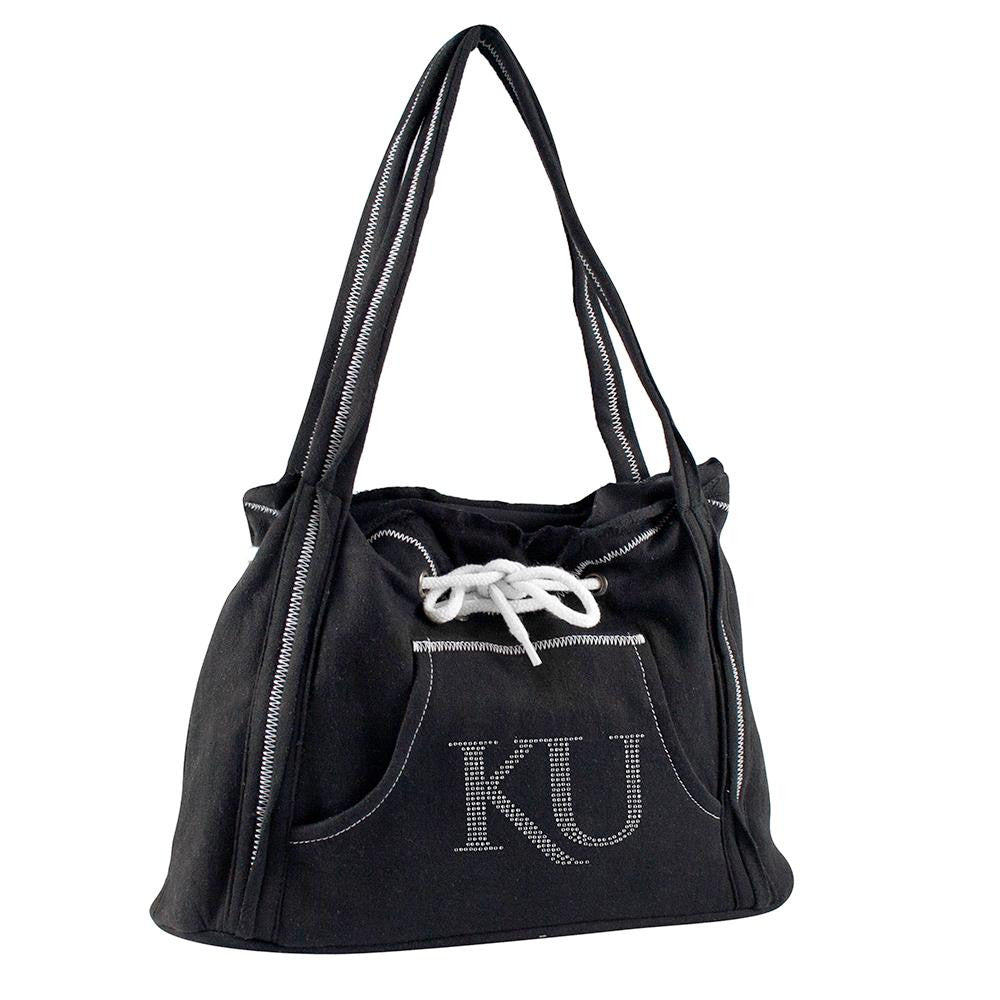 Kansas Jayhawks NCAA Sport Noir Hoodie Purse